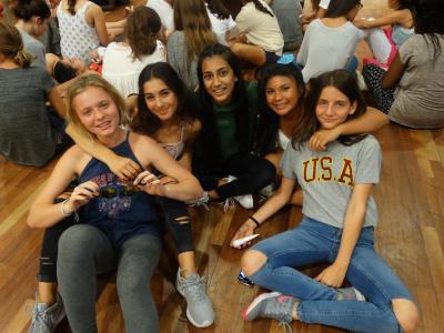 Having fun with friends at xuk summer camp uk