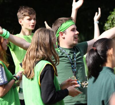 summer camp atmosphere at british summer camp england