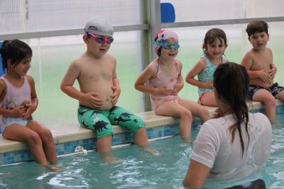 swimming activity at north London summer camp