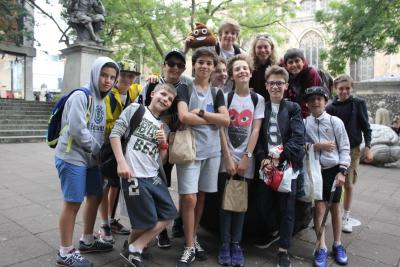 boys on trip at uk residential activity camp near london