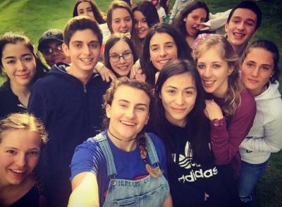 teenagers having fun at uk activity summer camp in england