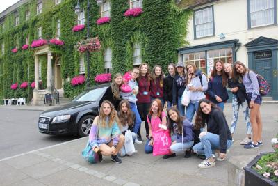 summer camp trip sightseeing with teenage girls