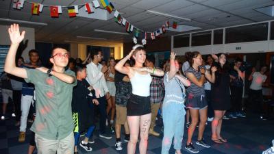 students at summer school disco in london