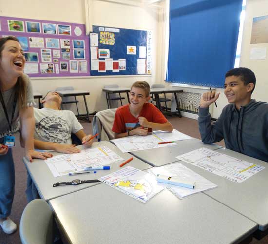 We deliver our English lessons the fun way…