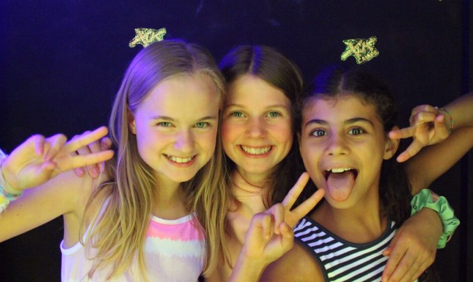 Children enjoying activities at Residential camp
