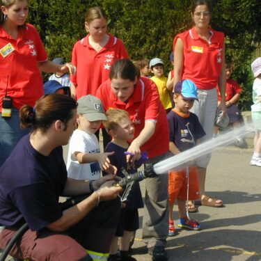 Children at Mini Minors day camp in the early years of XUK