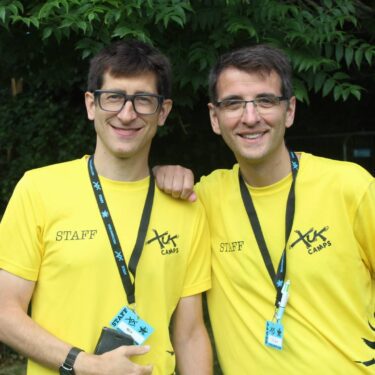 Richard and Nick Bernstein working together at XUK Camps